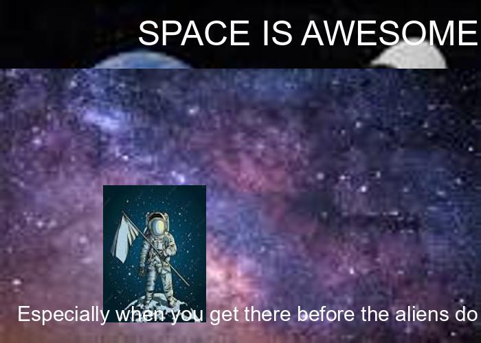 generate a meme about space