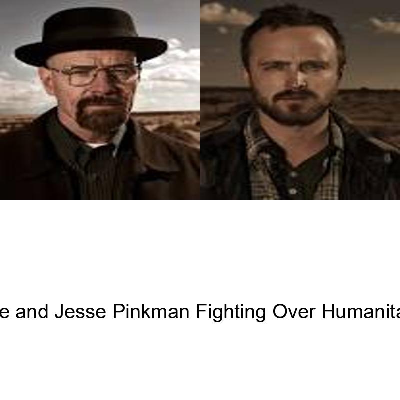 walter white and jesse pinkman fighting over humanitarian issues